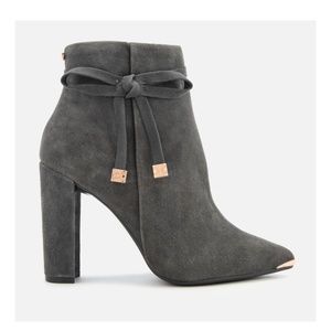 Ted Baker Qatena Suede Heeled Ankle Boots